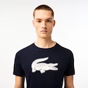 Maglietta da uomo Lacoste  Big Logo Core Performance T-Shirt Navy Blue/White