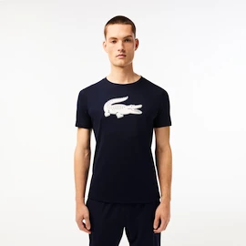 Maglietta da uomo Lacoste Big Logo Core Performance T-Shirt Navy Blue/White