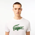 Maglietta da uomo Lacoste  Big Logo Core Performance T-Shirt White/Green