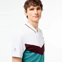 Maglietta da uomo Lacoste  Medvedev New York Day Polo White/Limeira