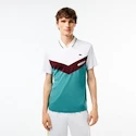 Maglietta da uomo Lacoste  Medvedev New York Day Polo White/Limeira