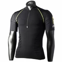 Maglietta da uomo Mico M1 Trail Zip Neck Nero