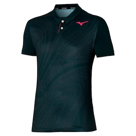 Maglietta da uomo Mizuno Charge Shadow Polo Black