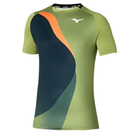 Maglietta da uomo Mizuno Release Shadow Graphic Tee Calliste Green