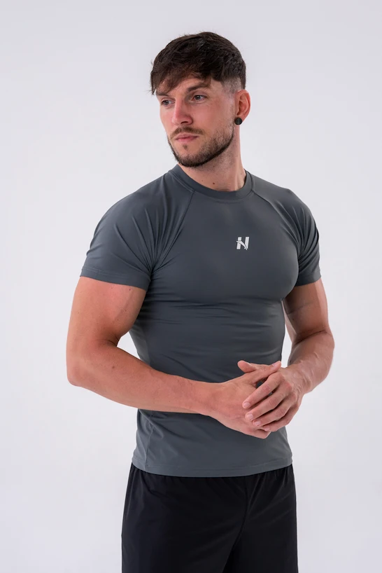 Maglietta da uomo Nebbia  Functional Slim-fit T-shirt 324 grey XL