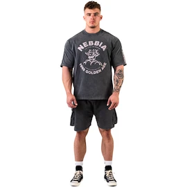 Maglietta da uomo Nebbia NEBBIA x OLYMPIA Washed Oversized T-Shirt GOLDEN AGE 790 black