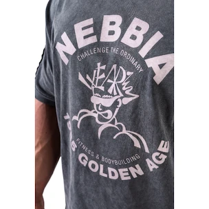 Maglietta da uomo Nebbia NEBBIA x OLYMPIA Washed Oversized T-Shirt GOLDEN AGE 790 black