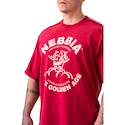 Maglietta da uomo Nebbia NEBBIA x OLYMPIA Washed Oversized T-Shirt GOLDEN AGE 790 red