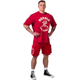 Maglietta da uomo Nebbia NEBBIA x OLYMPIA Washed Oversized T-Shirt GOLDEN AGE 790 red