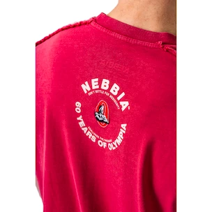 Maglietta da uomo Nebbia NEBBIA x OLYMPIA Washed Oversized T-Shirt GOLDEN AGE 790 red