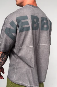 Maglietta da uomo Nebbia  Washed-off Oversized Heavyweight Cotton T-shirt NO SHORTCUTS 369 Light Grey