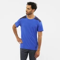 Maglietta da uomo Salomon  Essential Colorblock Nautica Blue