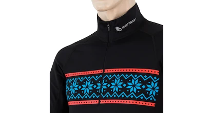 Maglietta da uomo Sensor  Coolmax Thermo FZ LS Black