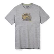 Maglietta da uomo Smartwool  Merino Sport 150 Overland Adventure Gray Heather