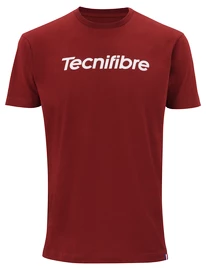 Maglietta da uomo Tecnifibre Club Cotton Tee Cardinal