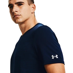 Maglietta da uomo Under Armour  Seamless Wordmark SS Dark Blue L