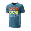 Maglietta da uomo Wilson  Ace Ace Baby Tech Tee Blue Coral
