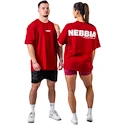 Maglietta Nebbia GYM ESSENTIALS Oversized T-shirt 381 red