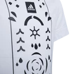 Maglietta per bambini adidas  Boys Printed Tennis Shirt White
