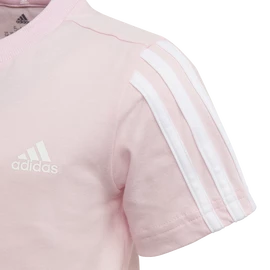 Maglietta per bambini adidas Essentials 3-Stripes Clear Pink