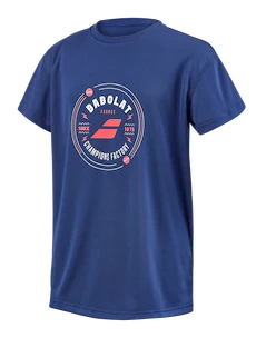 Maglietta per bambini Babolat  Exercise Graphic Tee Estate Blue