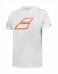 Maglietta per bambini Babolat  Strike Cotton Tee Jr White/Strike Red