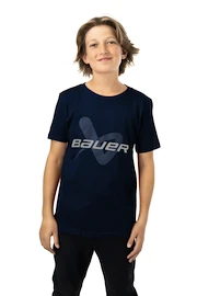 Maglietta per bambini Bauer Core SS Lockup Tee Navy