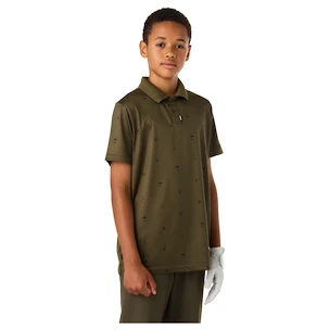 Maglietta per bambini CCM  Polo Print Khaki Green