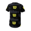 Maglietta per bambini Wilson  All Over Logo Tech Tee B Black