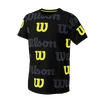 Maglietta per bambini Wilson  All Over Logo Tech Tee B Black