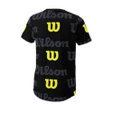 Maglietta per bambini Wilson  All Over Logo Tech Tee B Black