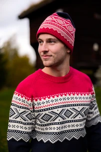 Maglione Ulvang  Marius Round Neck New Navy/Ulvang Red