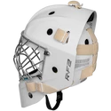 Maschera da hockey per portiere Warrior Ritual F2 E+ White Junior