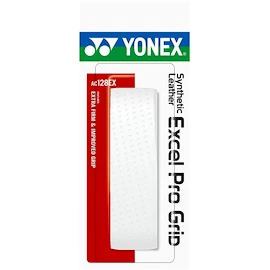 Nastro manubrio di base Yonex Leather Excel Pro AC128 White