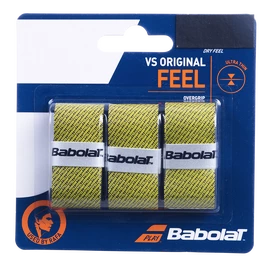 Nastro protezione racchetta Babolat VS Original X3 Black/Fluo Yellow