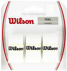 Nastro protezione racchetta Wilson Pro Overgrip Perforated White