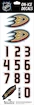 Numeri sul casco Sportstape  ALL IN ONE HELMET DECALS - ANAHEIM MIGHTY DUCKS