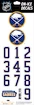 Numeri sul casco Sportstape  ALL IN ONE HELMET DECALS - BUFFALO SABRES