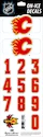 Numeri sul casco Sportstape  ALL IN ONE HELMET DECALS - CALGARY FLAMES