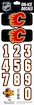 Numeri sul casco Sportstape  ALL IN ONE HELMET DECALS - CALGARY FLAMES - DARK HELMET