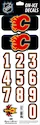 Numeri sul casco Sportstape  ALL IN ONE HELMET DECALS - CALGARY FLAMES - DARK HELMET