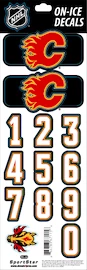 Numeri sul casco Sportstape ALL IN ONE HELMET DECALS - CALGARY FLAMES - DARK HELMET