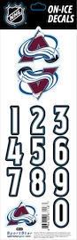 Numeri sul casco Sportstape ALL IN ONE HELMET DECALS - COLORADO AVALANCHE - DARK HELMET