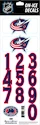 Numeri sul casco Sportstape  ALL IN ONE HELMET DECALS - COLUMBUS BLUE JACKETS