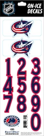 Numeri sul casco Sportstape ALL IN ONE HELMET DECALS - COLUMBUS BLUE JACKETS