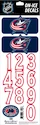 Numeri sul casco Sportstape  ALL IN ONE HELMET DECALS - COLUMBUS BLUE JACKETS - DARK HELMET