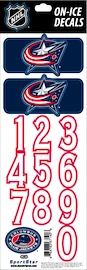 Numeri sul casco Sportstape ALL IN ONE HELMET DECALS - COLUMBUS BLUE JACKETS - DARK HELMET