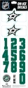 Numeri sul casco Sportstape  ALL IN ONE HELMET DECALS - DALLAS STARS