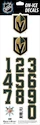 Numeri sul casco Sportstape  ALL IN ONE HELMET DECALS - LAS VEGAS GOLDEN KNIGHTS