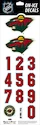 Numeri sul casco Sportstape  ALL IN ONE HELMET DECALS - MINNESOTA WILD